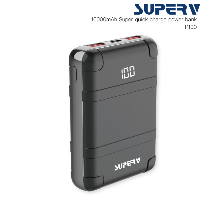 Superv P100 QC4.0 10000mAh 外置電池 [4色]