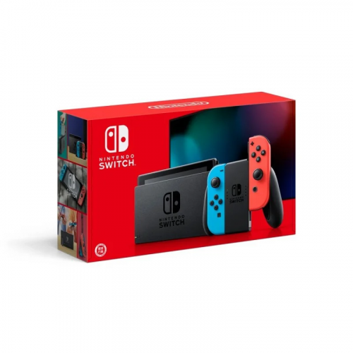 Nintendo Switch 遊戲主機 [電池持續時間加長型號] [紅藍] (送玻璃貼)