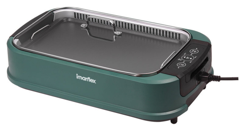 imarflex 伊瑪牌 元氣 無油煙派對電燒烤盤爐 [IHP-1550] [深綠色]