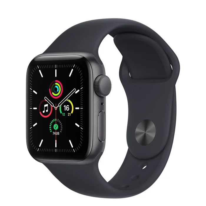 Apple Watch SE [GPS] 運動錶帶 40毫米 [太空灰] [午夜暗錶帶]