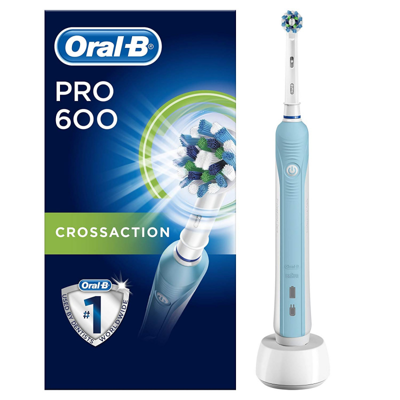 Oral-B Pro 600 CROSSACTION 充電式 3D震動旋轉電動牙刷