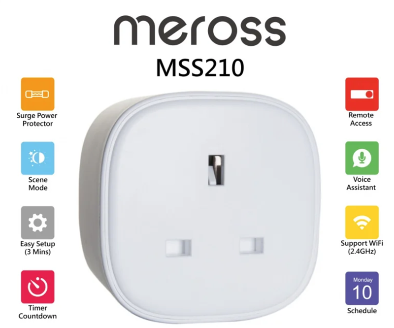 Meross MSS210 智能插頭 [2件]