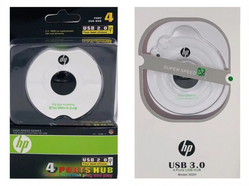 HP USB 4 Port USB Hub 分插器 (USB2.0/USB3.0)