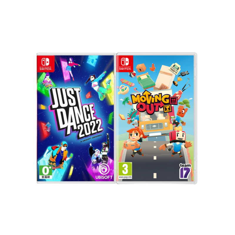 [Switch遊戲組合] NS Just Dance 舞力全開 2022 + NS 胡鬧搬家 Moving Out