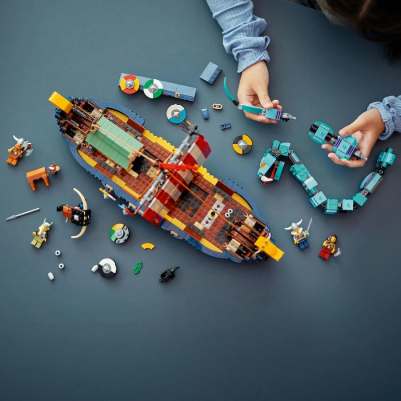 LEGO 31132 維京戰船與塵世巨蟒 (Creator 3in1)
