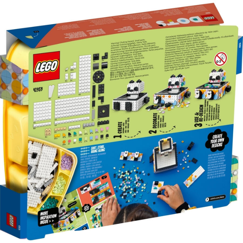 LEGO 41959 DOTS可愛熊貓盤