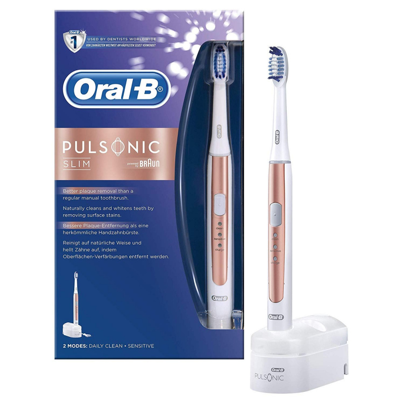🇺🇸美國直送💥 Oral-B Pulsonic Slim S15 首款聲波震動電動牙刷 [玫瑰金色特別版]