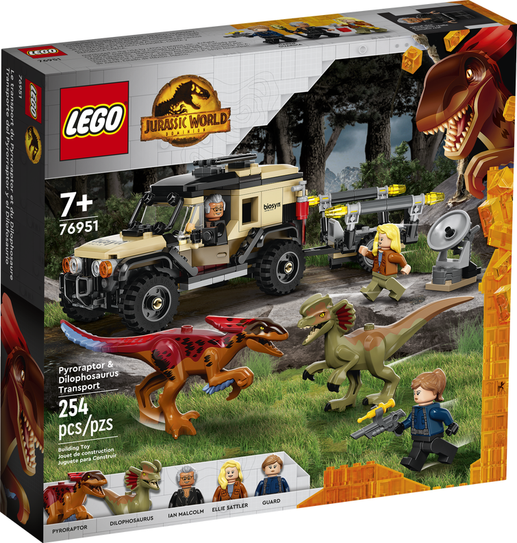 LEGO 76951 Pyroraptor & Dilophosaurus Transport 火盜龍和雙脊龍運輸 (侏羅紀世界：統霸天下)