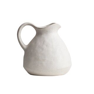 DreamerHouse ins風素燒陶瓷提壺花瓶水培園藝白瓷工藝品花藝插花瓶 DreamerHouse ins Fengsu-fired ceramic pot vase hydroponic gardening white porcelain handicraft flower arrangement vase