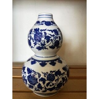 江西景德鎮青花瓷小花瓶--葫蘆瓶 Jiangxi Jingdezhen blue and white porcelain vase - gourd vase