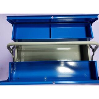 工具箱 大 ULTIMAX 18吋 雙開設計 藍色鐵殼 Toolbox Large ULTIMAX 18-inch double-opening blue steel case