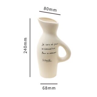 現貨在台 4 20 sélect 韓國instagram出鏡款 法式質感奶壺花瓶 Spot in Taiwan 4 20 sélect Korean instagram appearance French texture milk pot vase