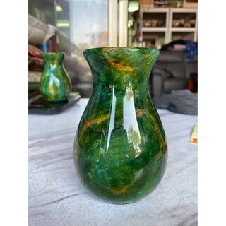 BZZ花蓮七彩玉花瓶綠51 BZZ Hualien Colorful Jade Vase Green 51