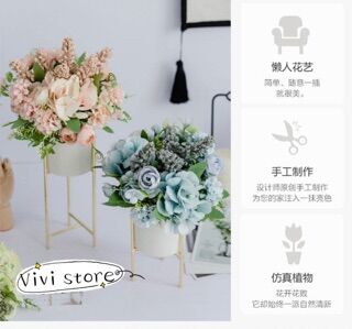 《vivi store-北歐風》仿真花束花瓶婚禮婚宴佈置花藝、居家裝飾.北歐風 "vivi store-Nordic style" simulation bouquet vase wedding wedding arrangement floral arrangement, home decoration. Nordic style