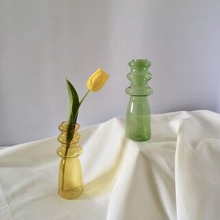 ｜幾何玻璃花瓶 2色｜ Lllikoko VA-03 花器 居家 家飾 擺飾 ｜Geometric Glass Vase 2 Colors｜ Lllikoko VA-03 Flower Ware Home Furnishing Decoration