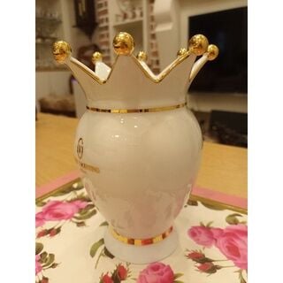 GIANNI VALENTINO義大利製皇冠花瓶 ITALY義大利花瓶 全新 GIANNI VALENTINO Italian crown vase ITALY Italian vase new