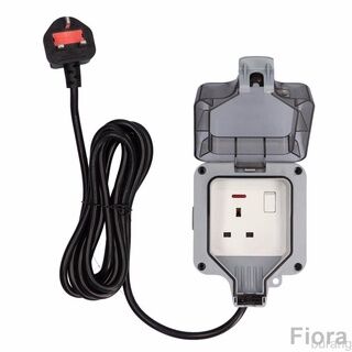 Ip66 室外防水插座密封性能好壁裝電源插座13a 外部電源插座 帶3m Burang Ip66 Outdoor Waterproof Socket Good Sealing Performance Wall Socket Outlet 13a External Power Socket With 3m Burang