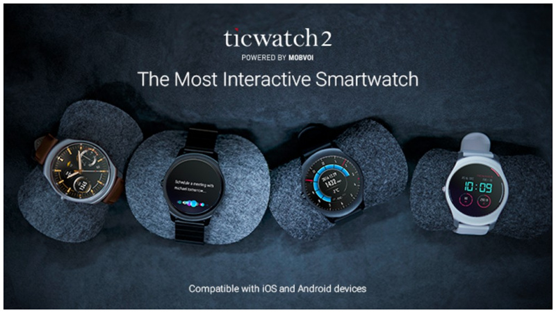 Ticwatch 2 香港原裝(繁體字)國際版 黑色 膠帶 全球CP值最高的智能手錶