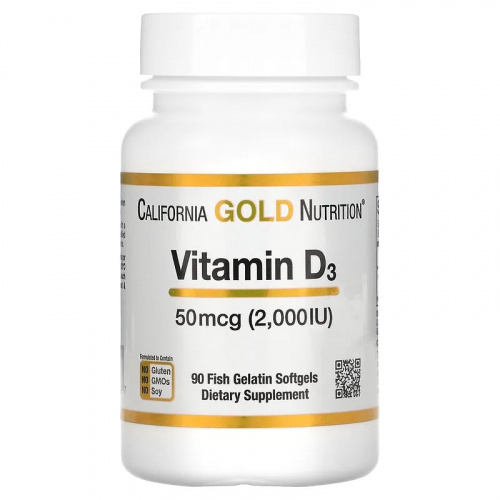 GNC California Gold Nutrition vitamin D3, 維生素D3, 維他命D3, 90粒