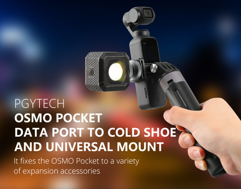 OSMO Pocket Data Port to Cold Shoe and Universal Mount 數據轉冷靴口