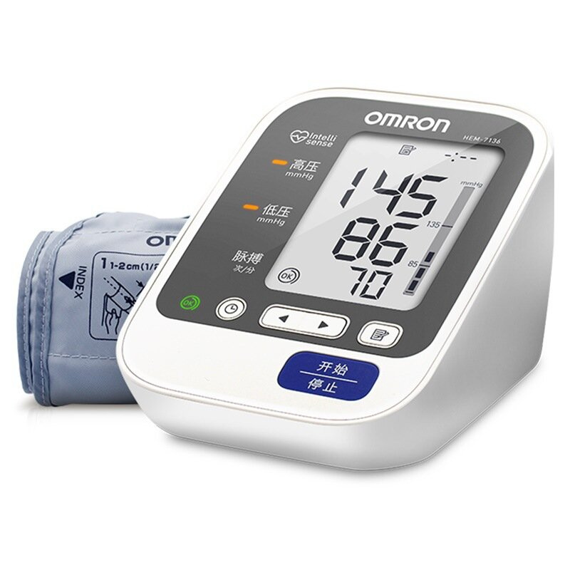 OMRON - HEM-7136 手臂式電子血壓計 (中國版) 歐姆龍 日本制造 量血壓 老人家必備 關注健康（平行進口）