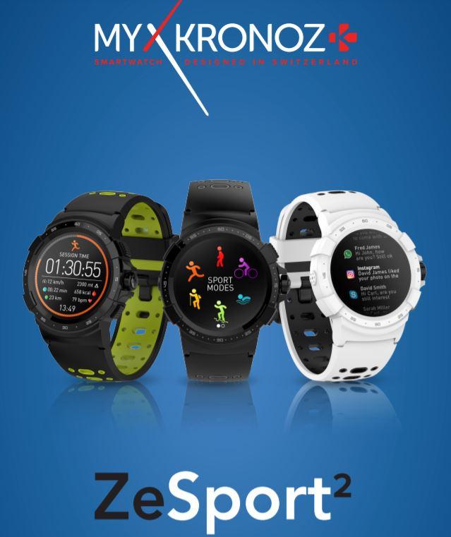 香港行貨 MyKronoz ZeSport2 多項運動GPS智能手錶 [3色]