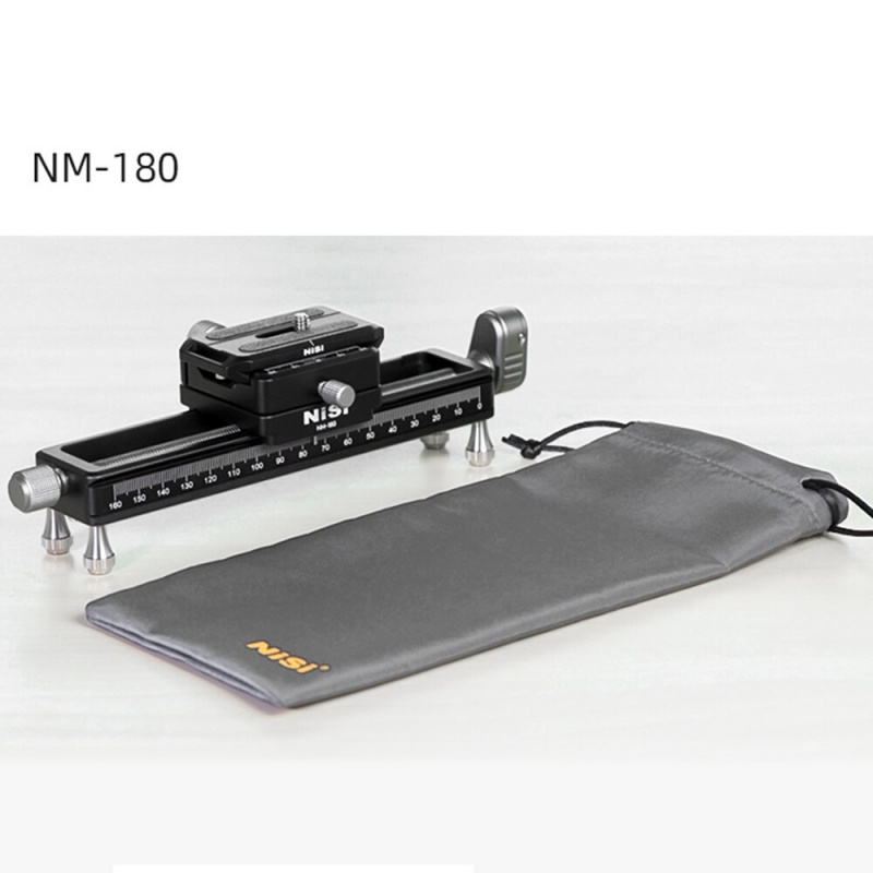 攝影軌道NiSi NM-180 微距攝影滑軌 視頻錄製軌道 便攜式桌面拍攝滑軌 1 4 螺絲 單反相機用