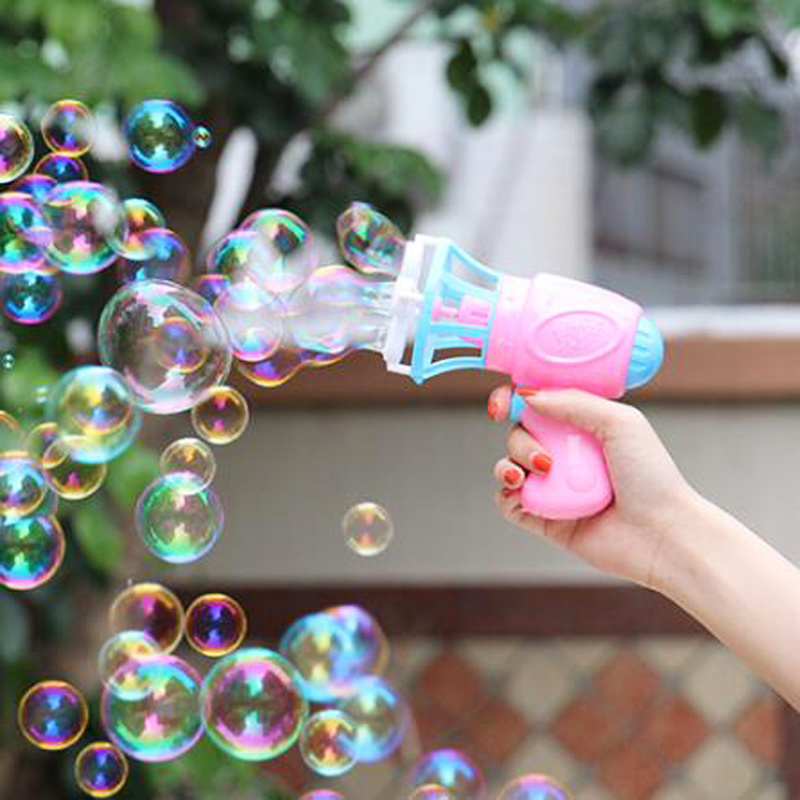 吹泡泡儿童ABS电动自动吹泡泡机户外玩具儿童安全无毒泡泡夏季游戏泡泡玩具