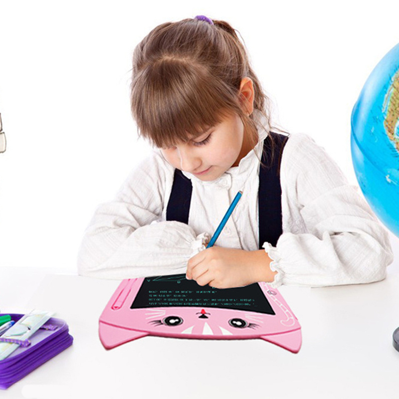 女孩玩具儿童液晶写字板涂鸦板 8.5 英寸彩色绘图板书写板女孩男孩礼物玩具 3 4 5 6 7 岁