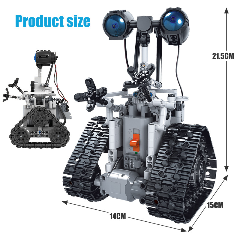 水上玩具ZKZC 408PCS City Creative High-tech RC Robot Electric Building Blocks Remote Control Intelligent Robot Bricks Toys For Childr