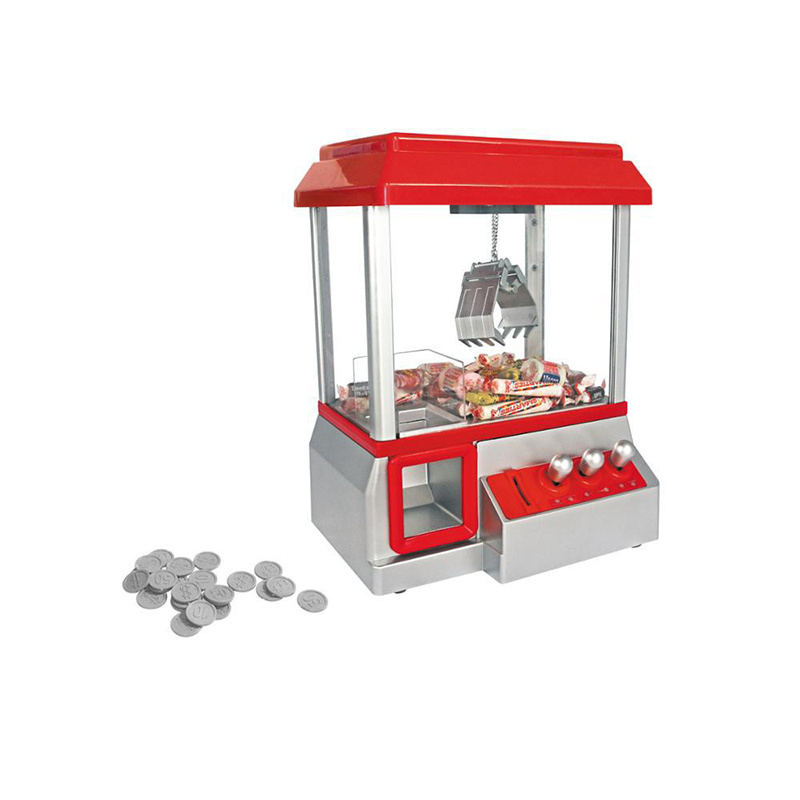 男孩玩具DIY Doll Claw Machine Toy Kids Coin Operated Play Game Mini Claw Catch Toy Crane Coin Candy Machines Music Doll Xmas Gifts