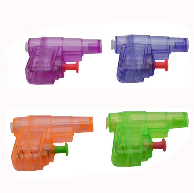 水槍玩具5 10Pcs Children's Color Plastic Transparent Mini Water Gun Summer Beach Bathing Multiplayer Games Leisure Entertainment Toy XPY