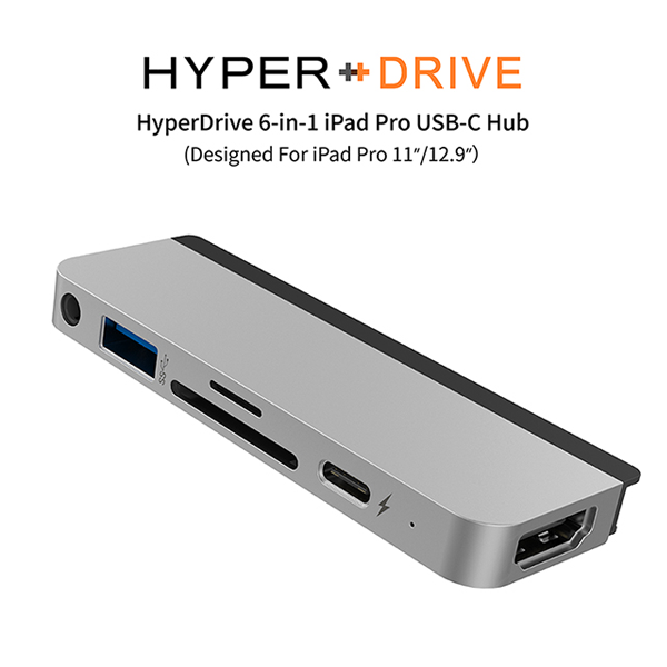 【全港免運】HyperDrive 6-in-1 USB-C Hub for iPad Pro/Air HD319B