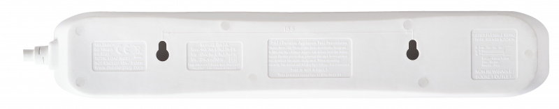 英國Masterplug - 2位 USB 2.1A 及 4位X13A防雷拖板 線長2米 白色 SRGU42N