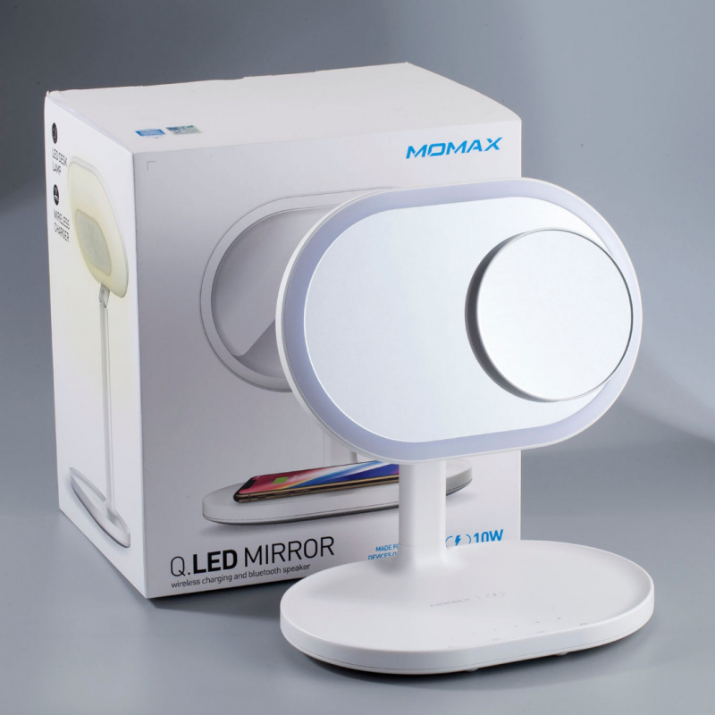 Momax Q.LED MIRROR化妝鏡連無線充電及藍牙音箱