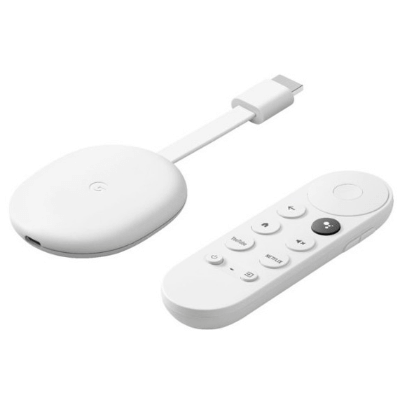 谷歌 Google Chromecast with Google TV 串流播放裝置 白色
