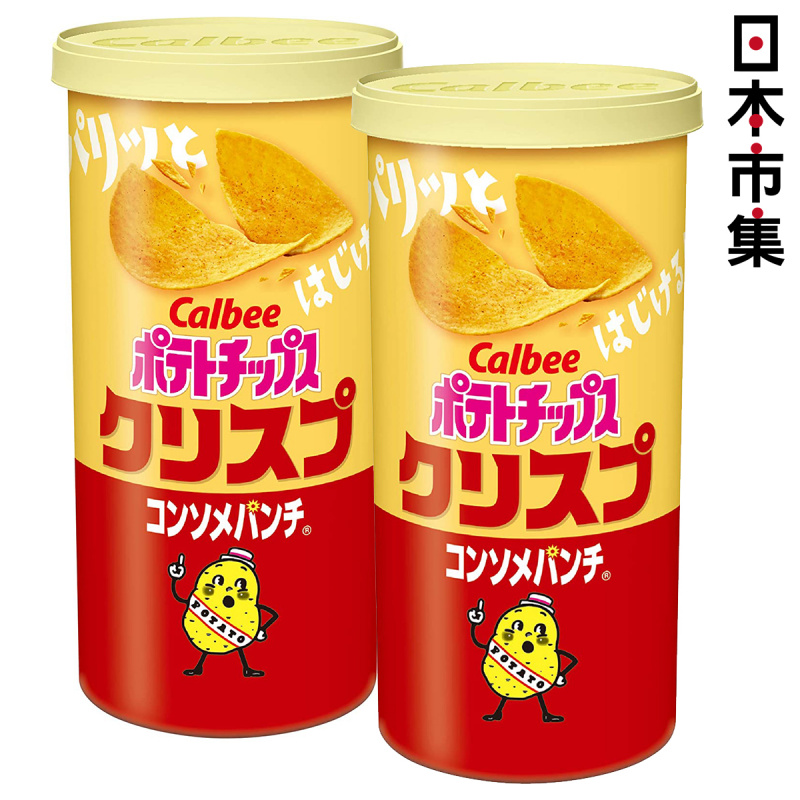 日版Calbee 卡樂B 筒裝 清湯味薯片 50g (2件裝)【市集世界 - 日本市集】