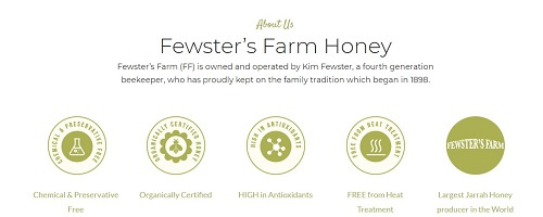 Fewster’s Farm-Jarrah Honey TA 10+有機紅柳桉蜂蜜膠瓶500g(澳大利亞直送&澳大利亞製造)
