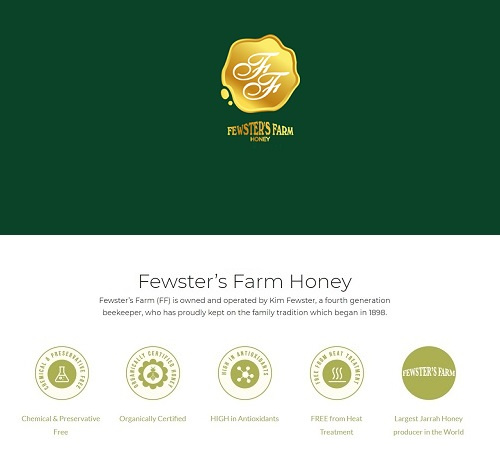 Fewster’s Farm-Jarrah Honey TA 30+有機紅柳桉蜂蜜膠瓶500g(澳大利亞直送&澳大利亞製造)