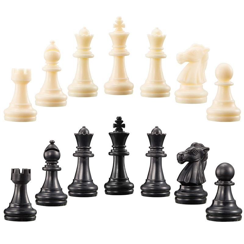兒童棋1 套国际象棋棋子 8.5 厘米国王棋子成人儿童塑料国际象棋人物比赛游戏玩具双陆棋