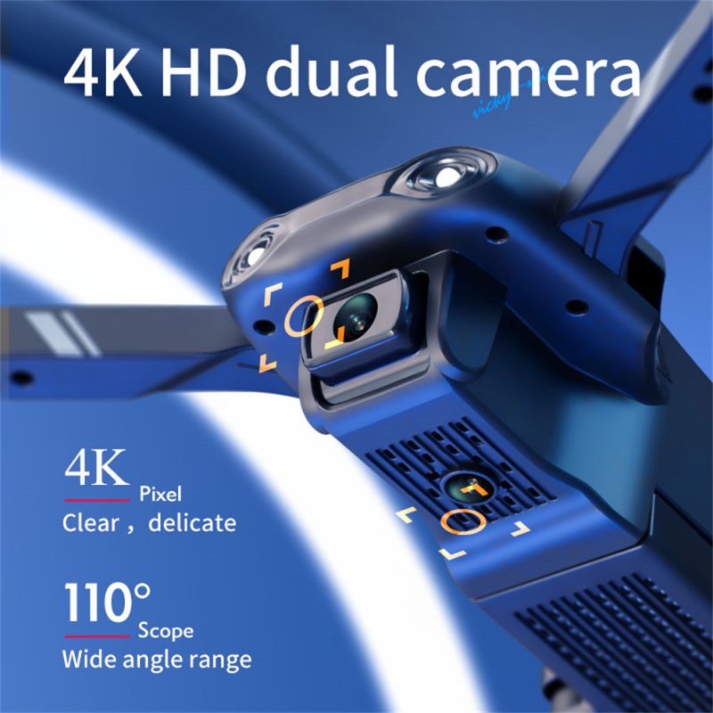 男孩玩具V13 Mini Drone 4k Profesional HD Wide Angle Camera 720P WiFi fpv RC Drone Dual Camera Real-time transmission Dron RC Plane T