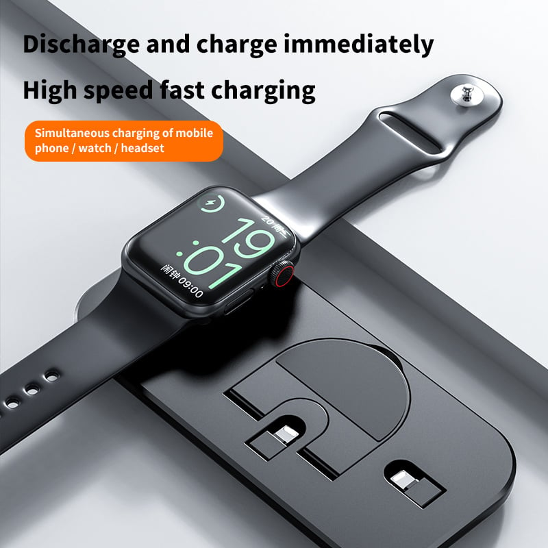 手機充電器3 in 1 Charging Station Fast 15W For iPhone 13 11 12 X 8Plus for Apple Watch 7-1 Charging Station for Airpods Pro Charger Holder