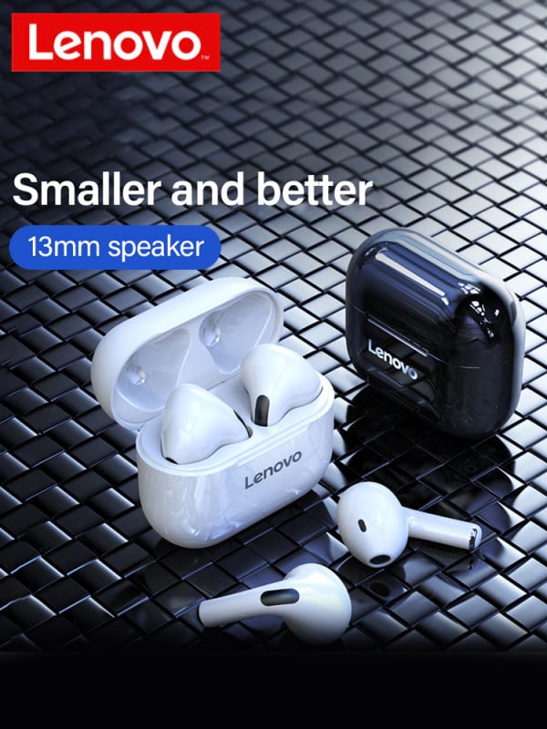 手機耳機聯想LP40無線耳機TWS藍牙5.0耳機雙立體聲降噪重低音耳機觸控耳塞