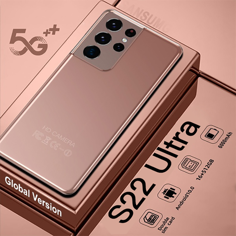 全球版s22 ultra智能手機5g 7.3寸安卓手機6000mAh 16GB 512GB手機高清全面屏手機高通
