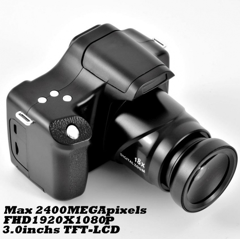 正品專業 18 倍高清無反光鏡數碼相機 1080P 3.0 英寸液晶屏 Tf 卡數碼相機攝影