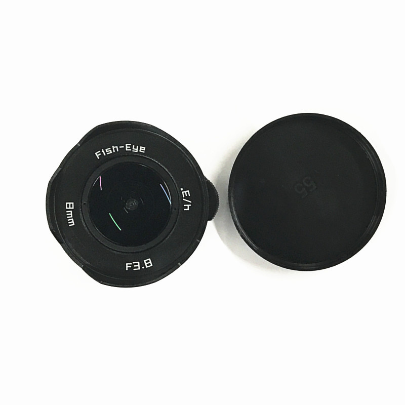 8mm f 3.8 魚眼鏡頭無反相機 C-Mount + 鏡頭包 適用於所有微型松下奧林巴斯佳能尼康索尼富士相機