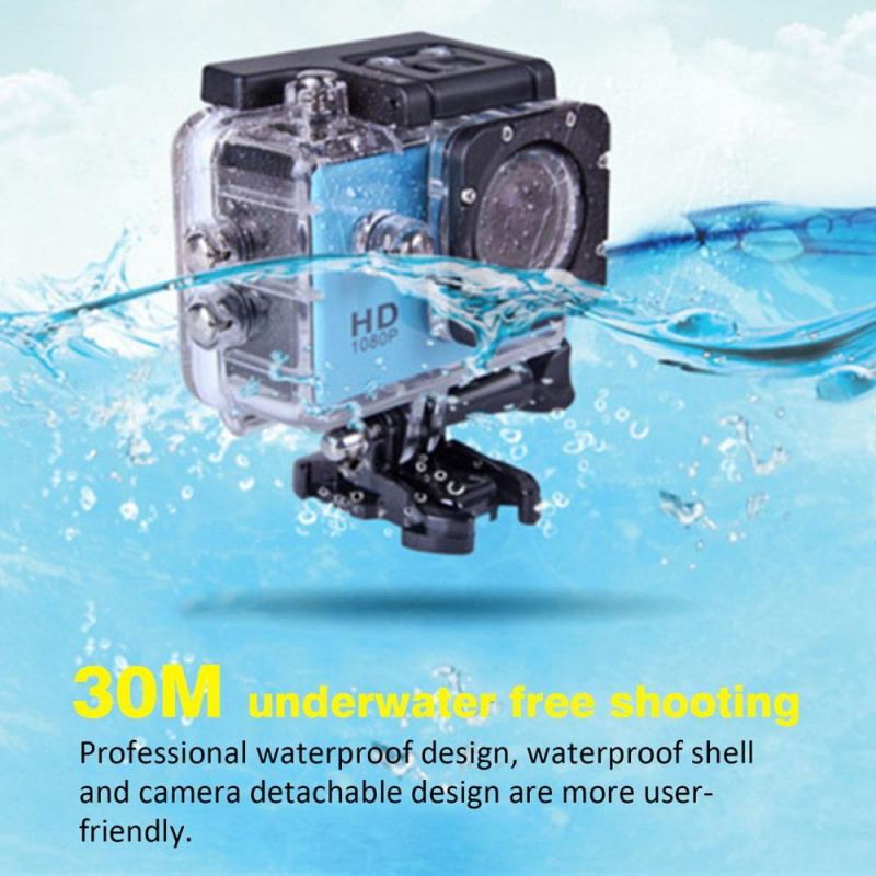 戶外迷你運動運動相機 Ultra 30M 1080P 水下防水頭盔視頻錄製相機運動攝像機