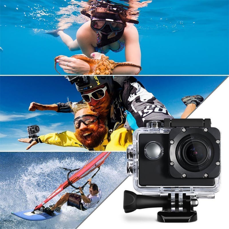 迷你運動相機 2 英寸顯示屏水下防水視頻錄製相機運動相機