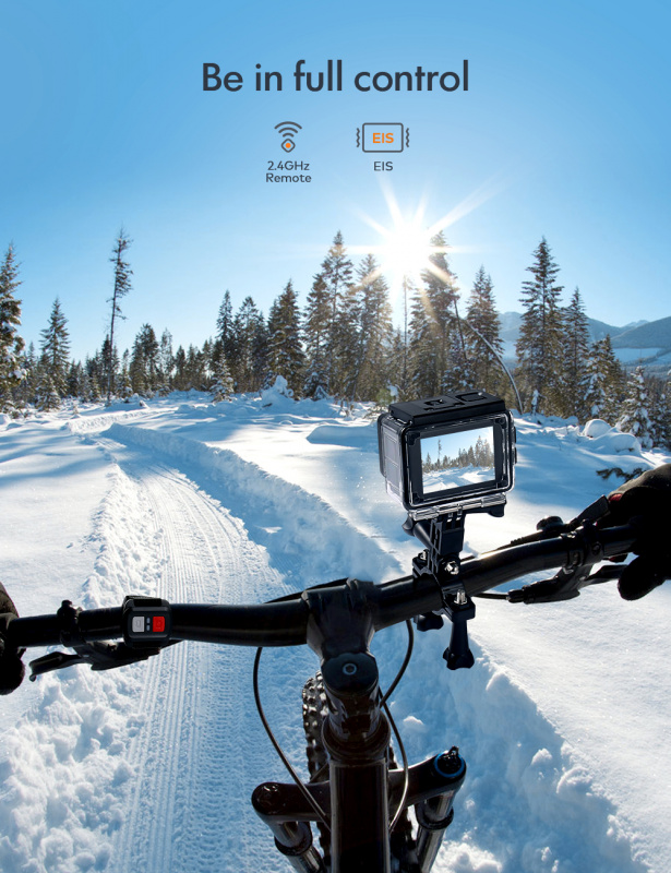 APEMAN 運動相機 A79 4K 20MP 外接麥克風 2.4G 遙控 Vlog 攝像機