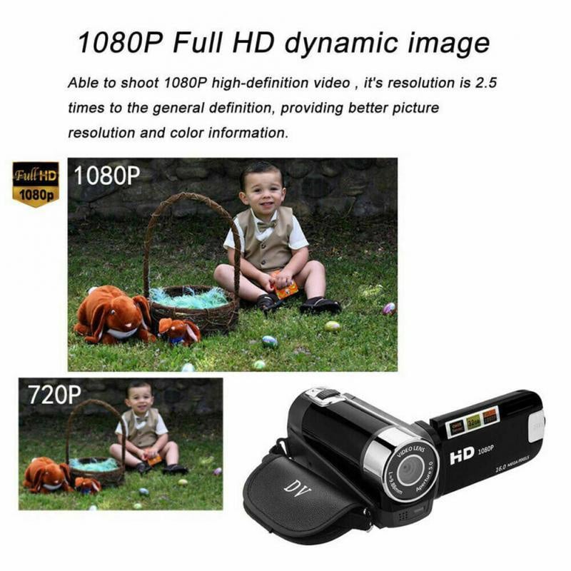 1080P 24MP ZOOM Mini Digital Camera DV Video Kids Camcorder Anti-Shake Photo Camera Kids Gift TFT LCD 16X AV Night Vision